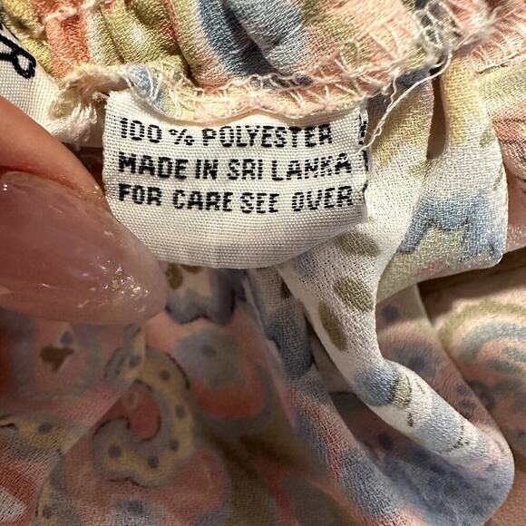 Vintage Alfred Dunner Pastel Paisley Midi Skirt Sz 14 Cottagecore, Y2K Coquette - Picture 5 of 7